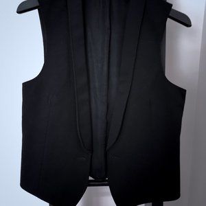 Black Wool Vest
